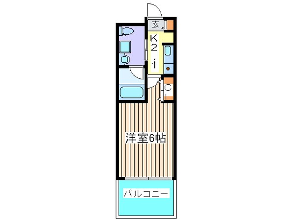 東小橋Ⅱ番館の物件間取画像